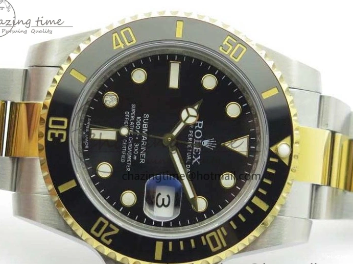 MiroTime 0416 Comfortable Submariner 116613LN Noob 1:1 Best Edition Black Dial On SS YG Bracelet A2836 V 3569